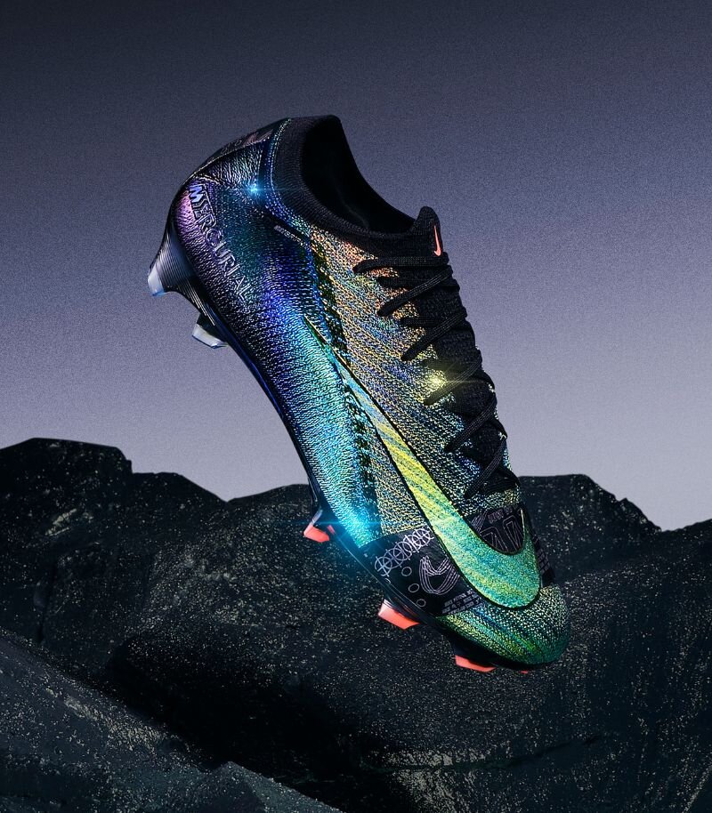 Nike Cosmic Speed Vapor boots in metallic shiny colours